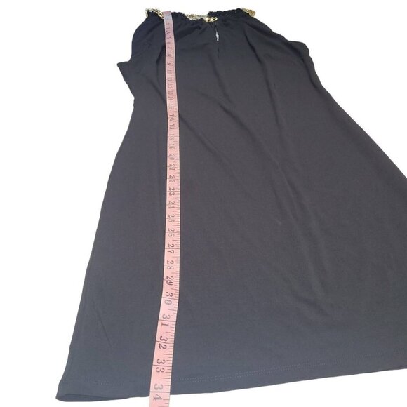 NWT International Concepts Black Sheath Halter-Neck Bodycon Dress Size Medium - Picture 7 of 7